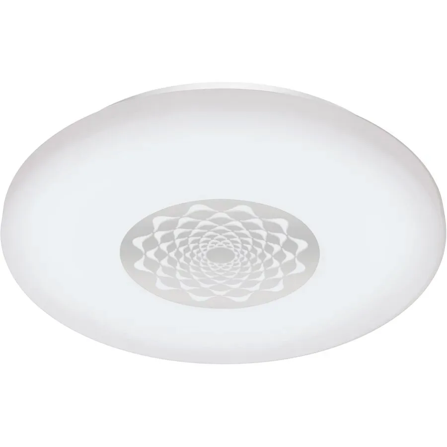 Eglo Deckenlampe Capasso-Z Weiss Stahl 34 cm 7 cm - LED - Lichtfarbe: Extra warmweiss - Kaltes Tagesweiss - Deckenlampe- LED Energiesparlampe