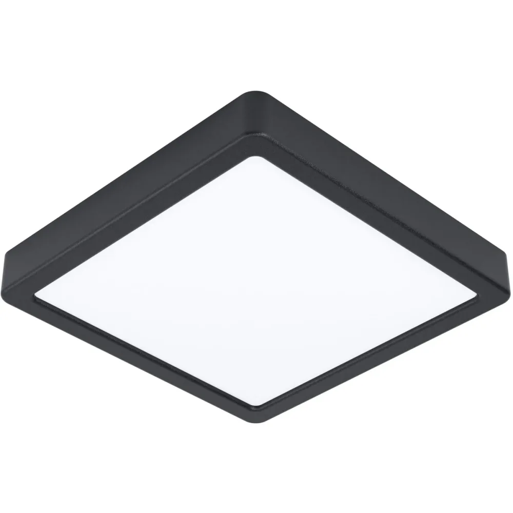 Eglo Deckenlampe Fueva-Z Schwarz Stahl 21 cm 2.8 cm - LED - Lichtfarbe: Extra warmweiss - Kaltes Tagesweiss - Deckenlampe- LED Energiesparlampe