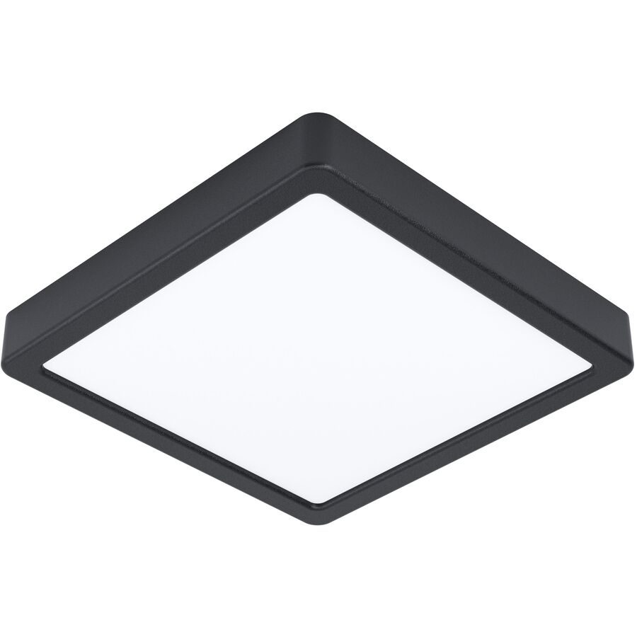 Eglo Deckenlampe Fueva-Z Schwarz Stahl 21 cm 2.8 cm - LED - Lichtfarbe: Extra warmweiss - Kaltes Tagesweiss - Deckenlampe- LED Energiesparlampe
