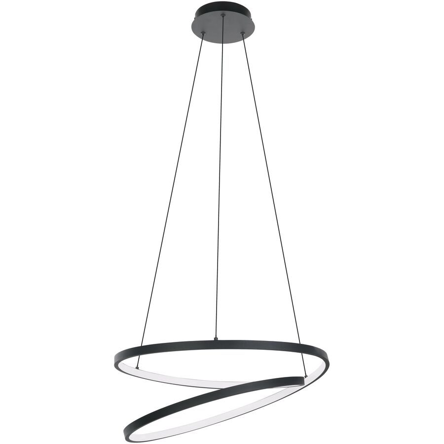 Eglo Pendellampe Ruotale Schwarz Aluminium/Stahl 55 cm 150 cm - LED - Lichtfarbe: Warmweiss - Pendellampe- LED Energiesparlampe