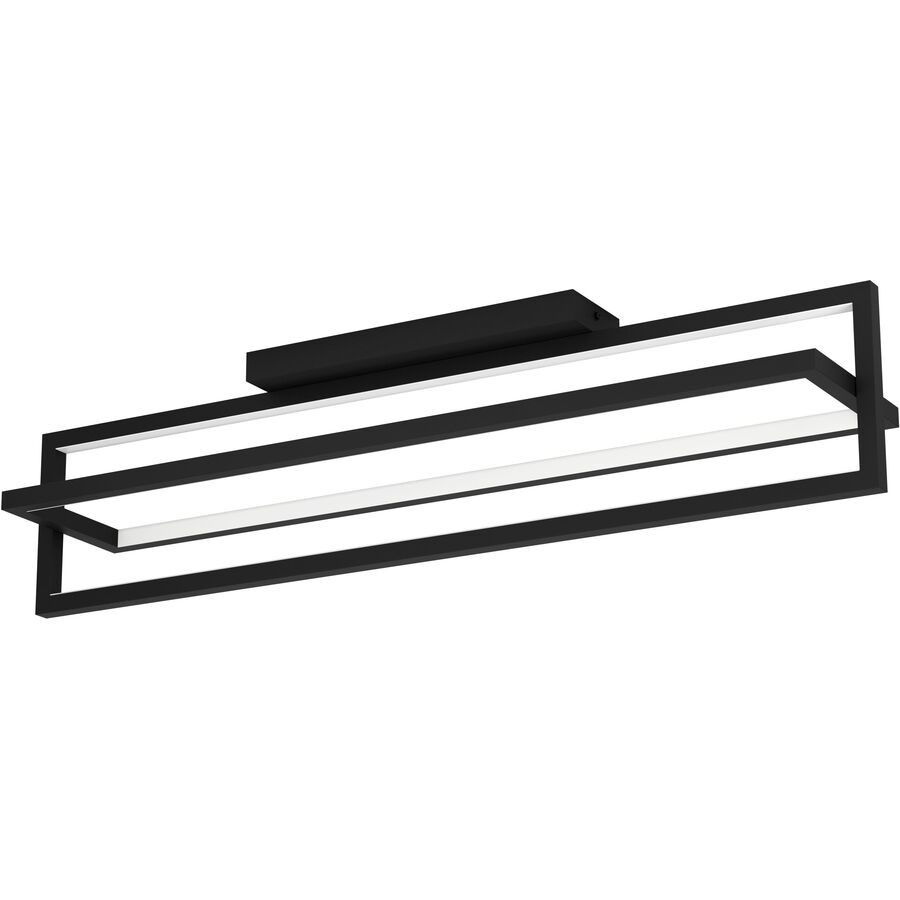 Eglo Deckenlampe Siberia Schwarz Stahl 16 cm 23.5 cm - LED - Lichtfarbe: Warmweiss - Kaltes Tagesweiss - Deckenlampe- LED Energiesparlampe