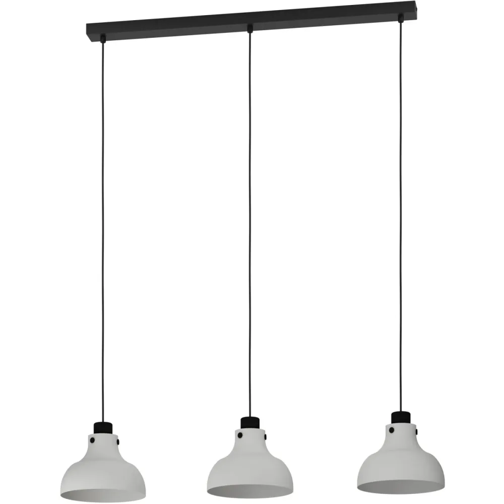 Eglo Pendellampe Matlock Grau/Schwarz Stahl 20 cm 110 cm - Pendellampe