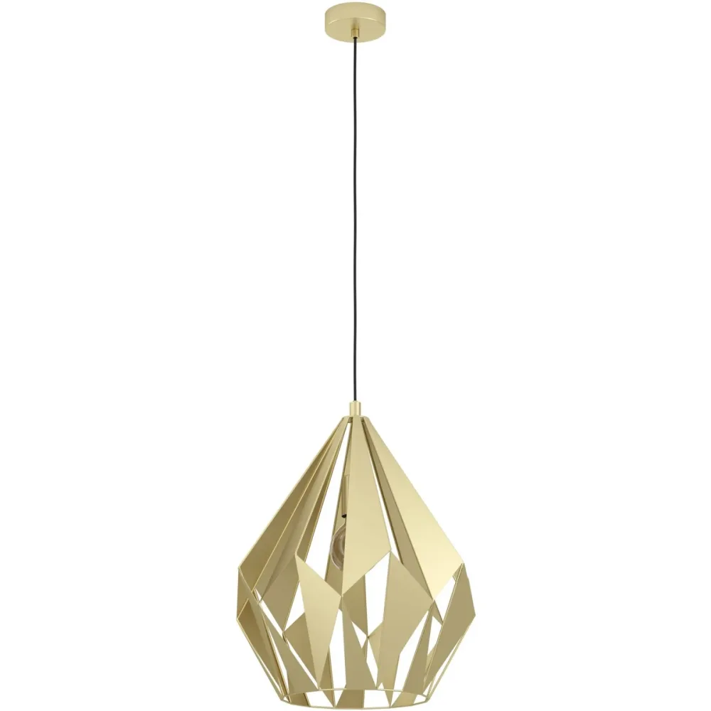Eglo Pendellampe Carlton Gold Stahl 38.5 cm 110 cm - Farbe: goldfarben - Pendellampe