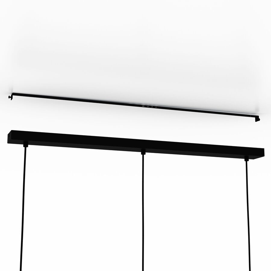 Eglo Pendellampe Evesham Braun/Schwarz Stahl/Holz 19.5 cm 110 cm - Material: Holz/Stahl - Pendellampe