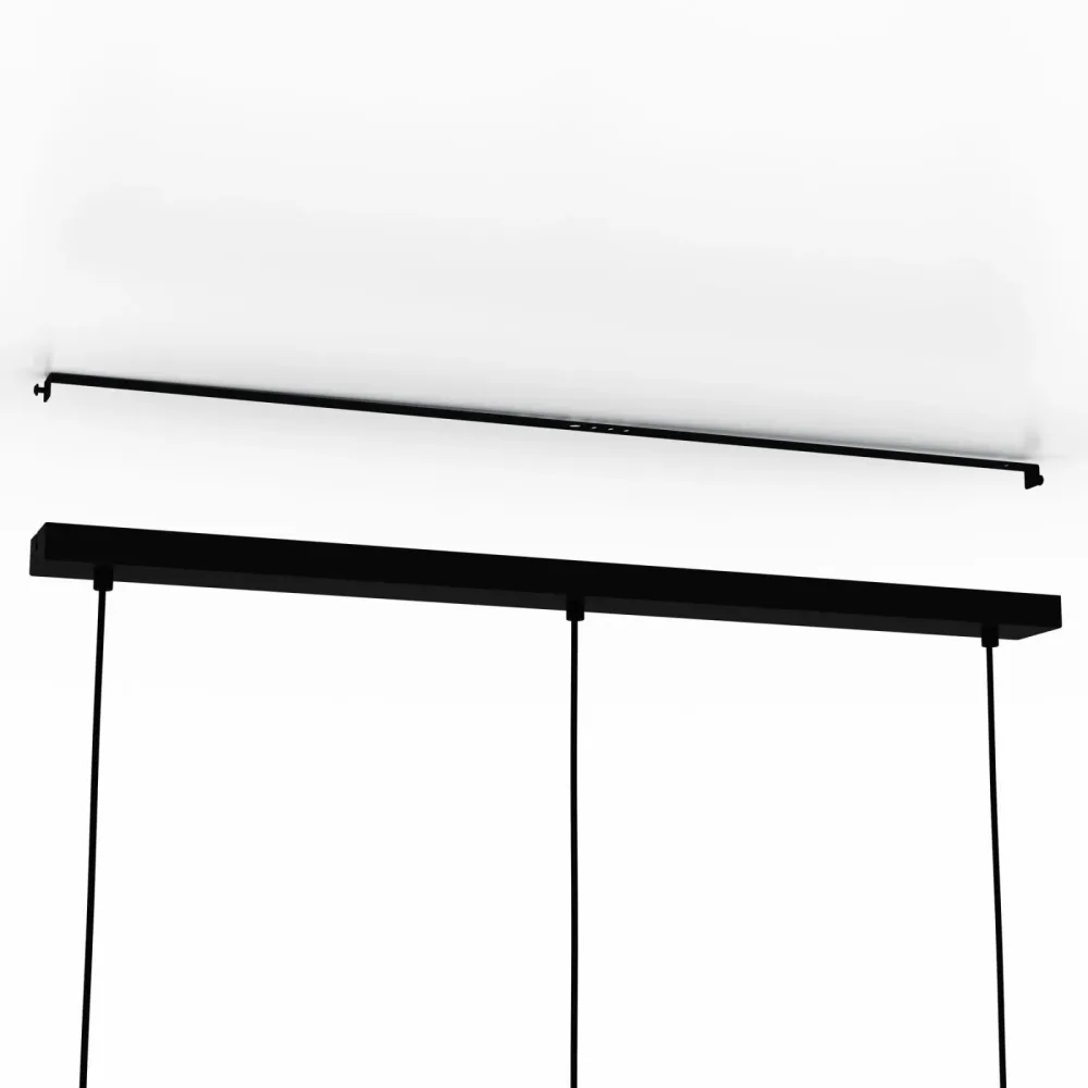 Eglo Pendellampe Evesham Braun/Schwarz Stahl/Holz 19.5 cm 110 cm - Material: Holz/Stahl - Pendellampe
