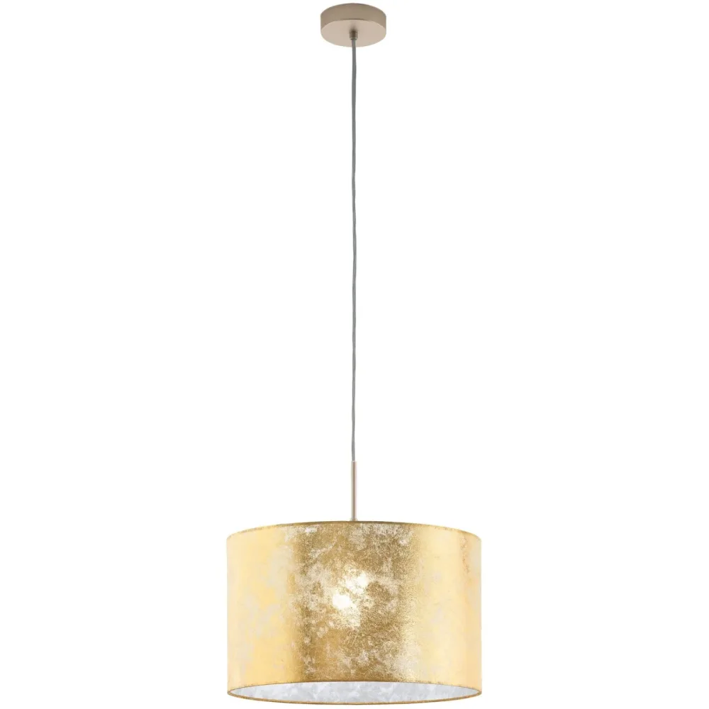 Eglo Pendellampe Viserbella Beige Stahl 38 cm 110 cm - Farbe: champagner - Pendellampe