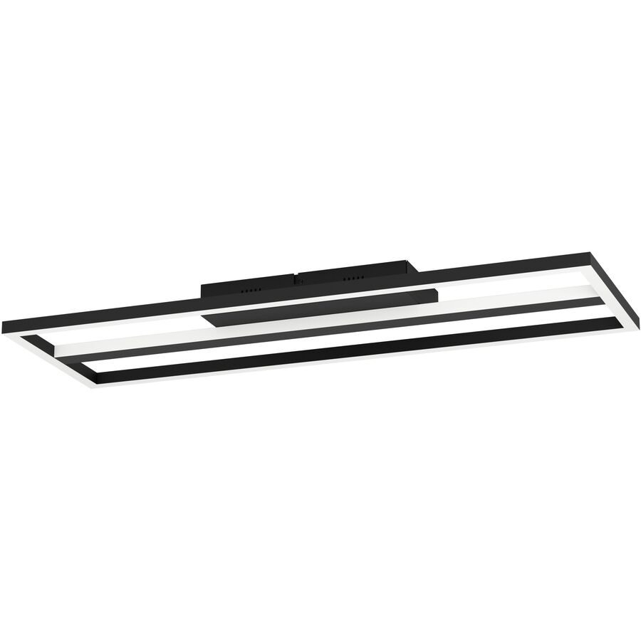 Eglo Deckenlampe Calagrano Schwarz Aluminium/Stahl 22 cm 5 cm - LED - Lichtfarbe: Warmweiss - Kaltes Tagesweiss - Deckenlampe- LED Energiesparlampe