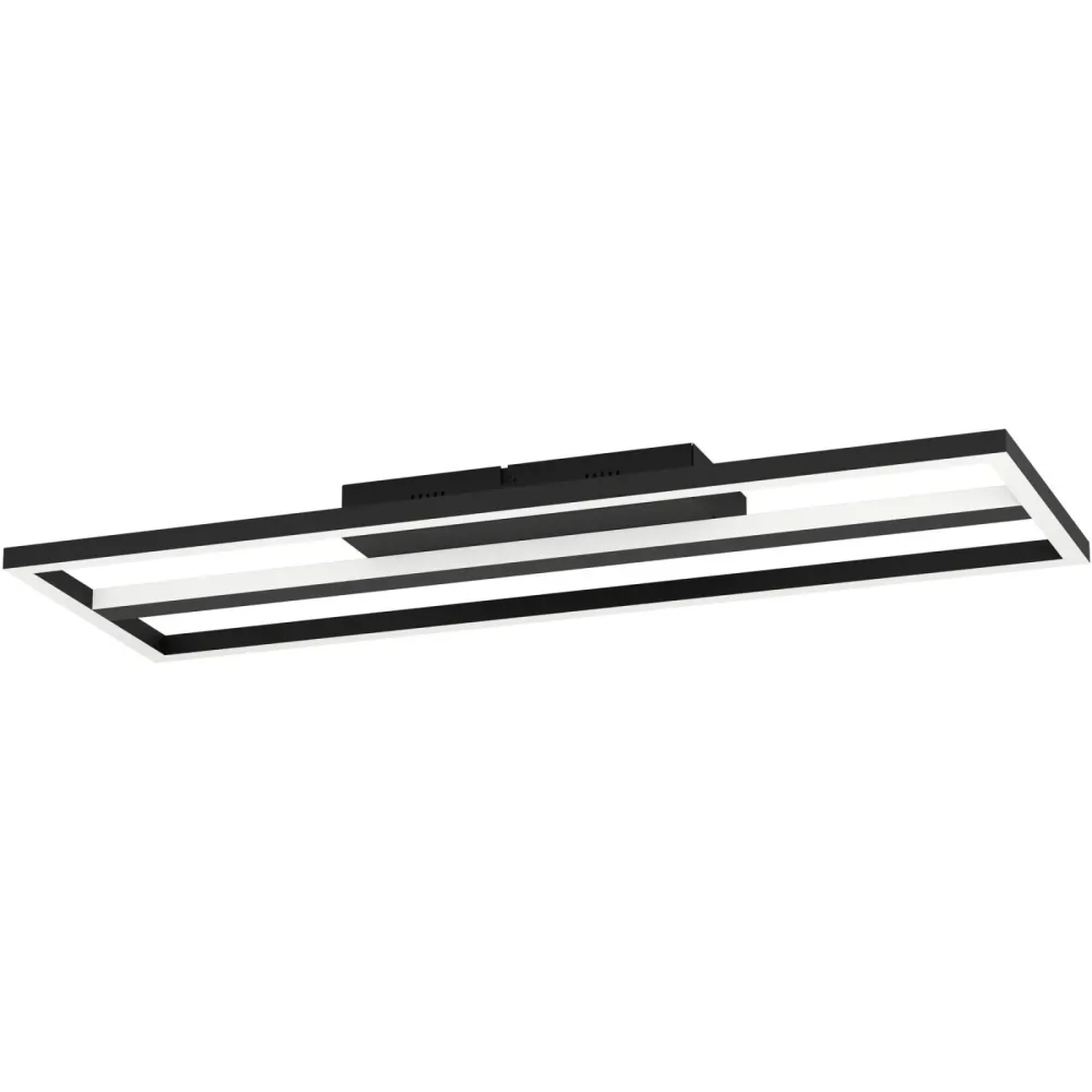 Eglo Deckenlampe Calagrano Schwarz Aluminium/Stahl 22 cm 5 cm - LED - Lichtfarbe: Warmweiss - Kaltes Tagesweiss - Deckenlampe- LED Energiesparlampe
