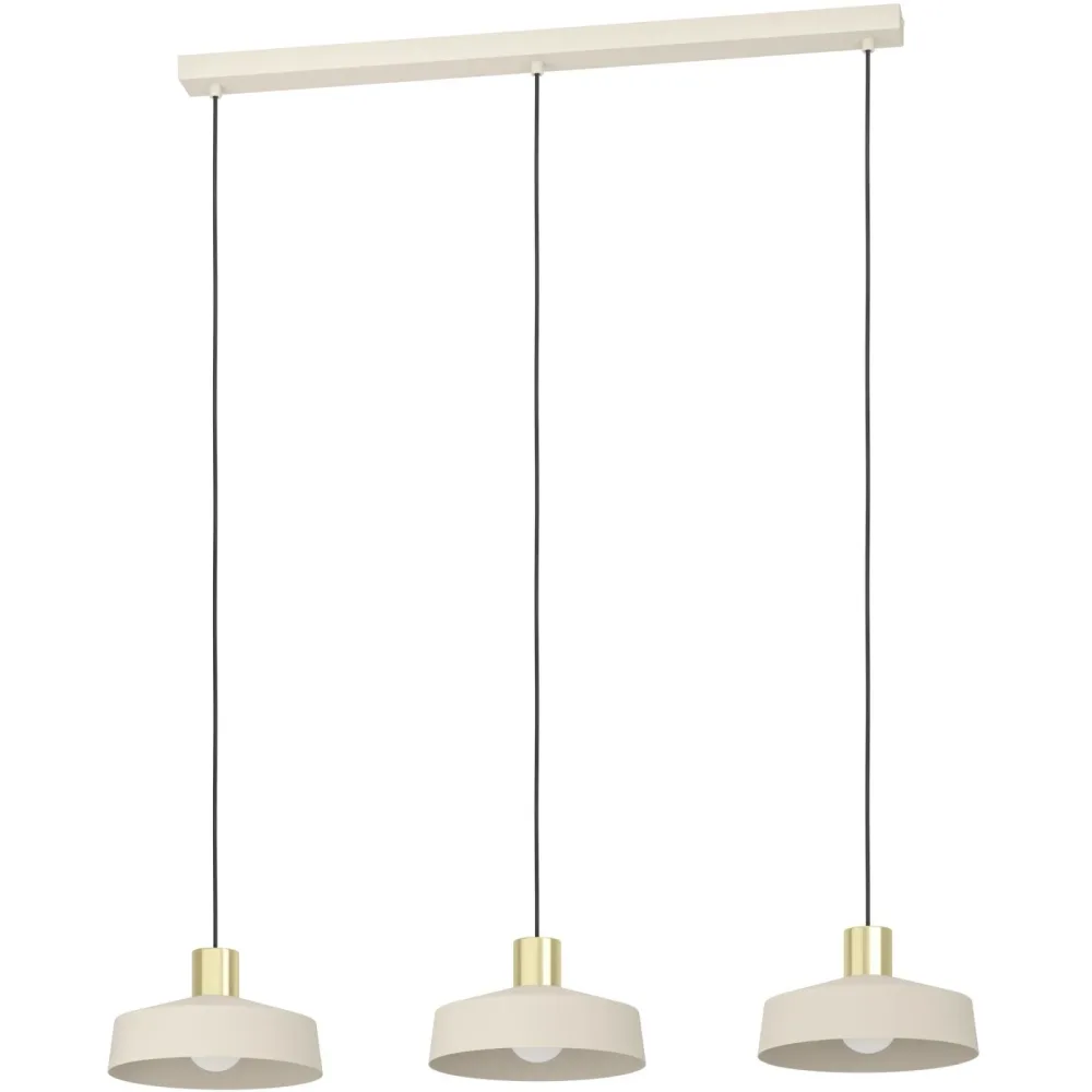 Eglo Pendellampe Valdiola Beige Stahl 23 cm 110 cm - Farbe: sand - Pendellampe