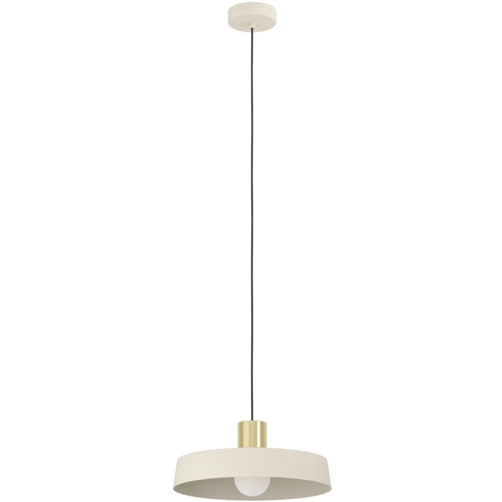 Eglo Pendellampe Valdiola Beige Stahl 36 cm 110 cm - Farbe: sand - Pendellampe