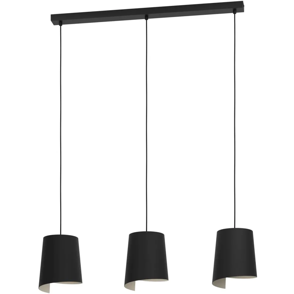 Eglo Pendellampe Bolivia Schwarz Stahl 18 cm 110 cm - Pendellampe
