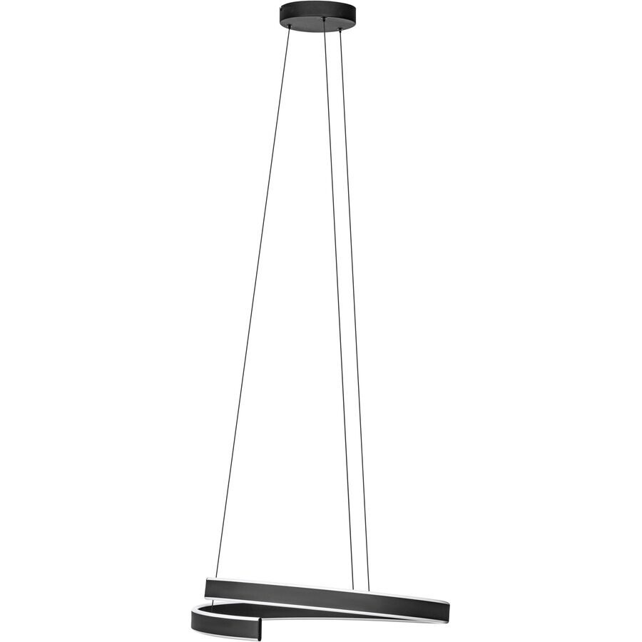Eglo Pendellampe Andabaia-Z Schwarz Aluminium/Stahl 60 cm 154 cm - LED - Lichtfarbe: Warmweiss - Kaltes Tagesweiss - Pendellampe- LED Energiesparlampe