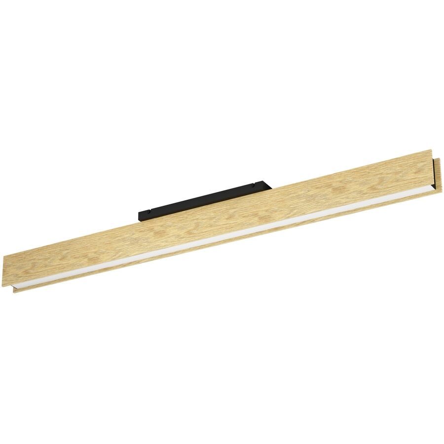 Eglo Deckenlampe Anchorena-Z Braun/Schwarz Stahl/Holz 8 cm 11 cm - LED - Lichtfarbe: Extra warmweiss - Kaltes Tagesweiss - Material: Holz/Stahl -