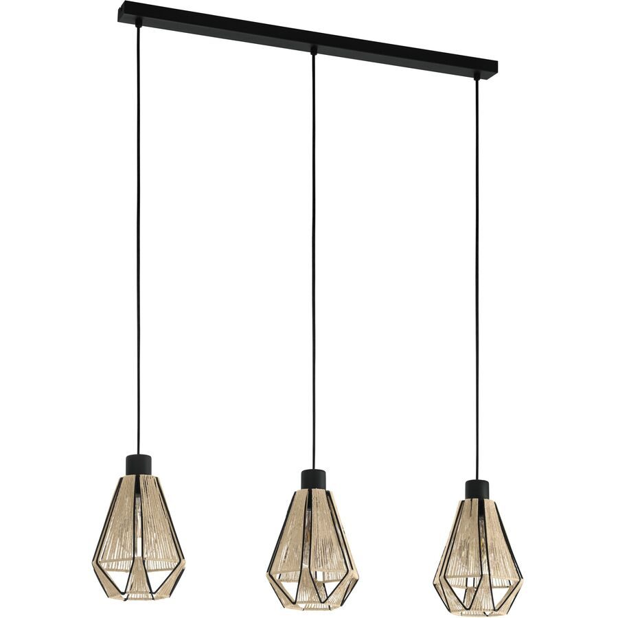 Eglo Pendellampe Adwickle Schwarz Stahl 14.5 cm 110 cm - Pendellampe