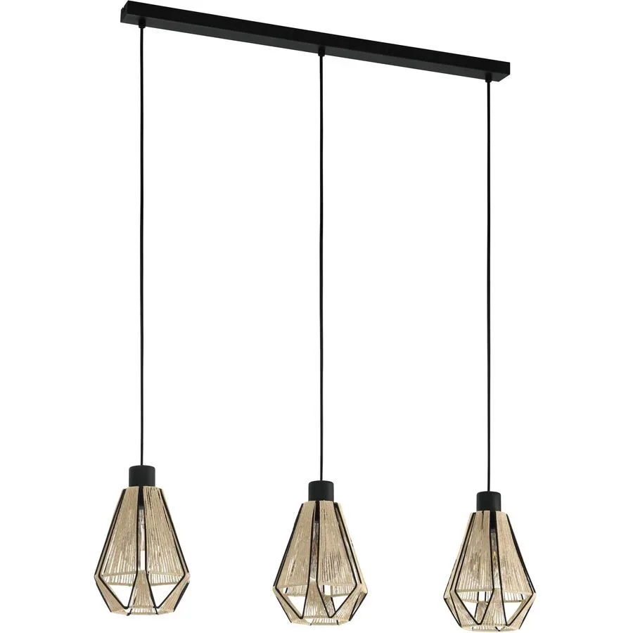 Eglo Pendellampe Adwickle Schwarz Stahl 14.5 cm 110 cm - Pendellampe