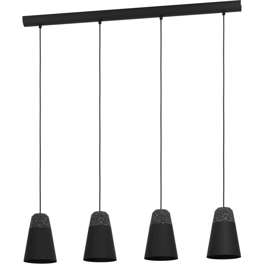 Eglo Pendellampe Canterras Schwarz Stahl 15 cm 110 cm - Pendellampe