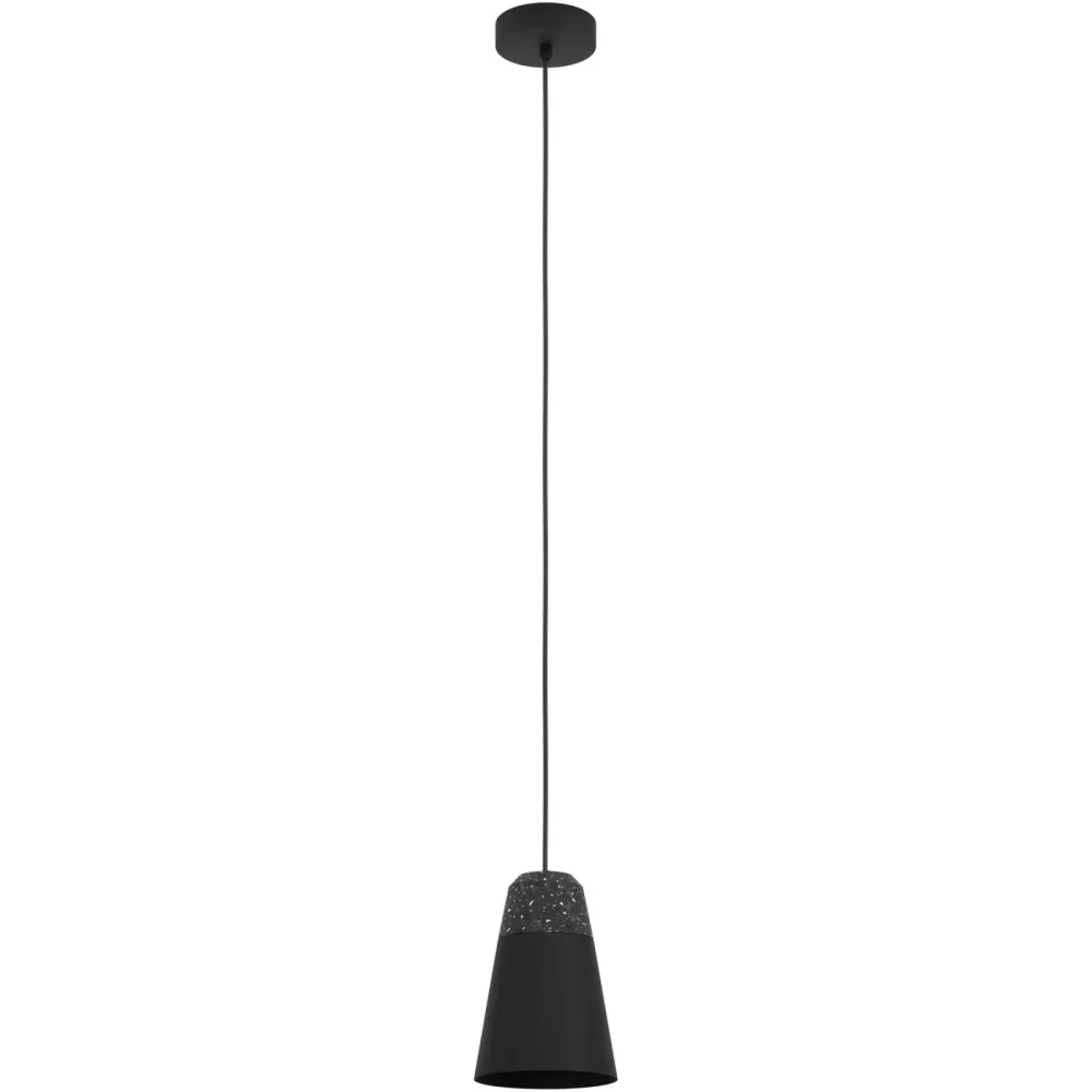 Eglo Pendellampe Canterras Schwarz Stahl 15 cm 110 cm - Pendellampe