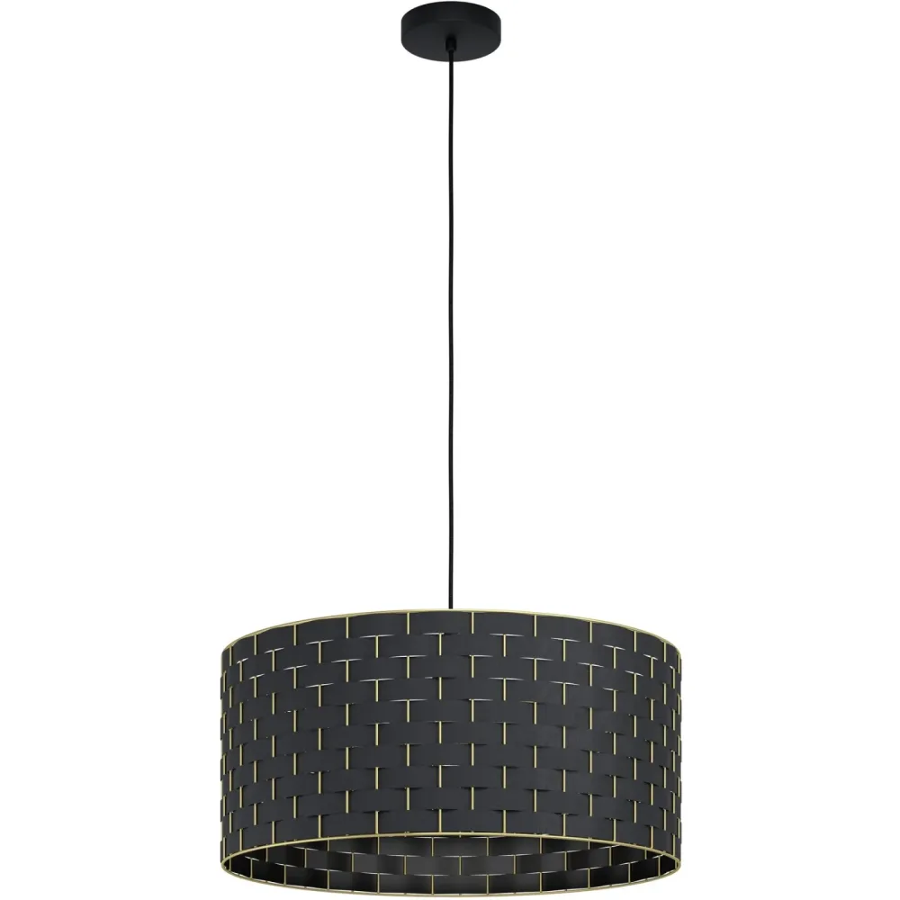 Eglo Pendellampe Marasales Schwarz Stahl 55 cm 110 cm - Pendellampe
