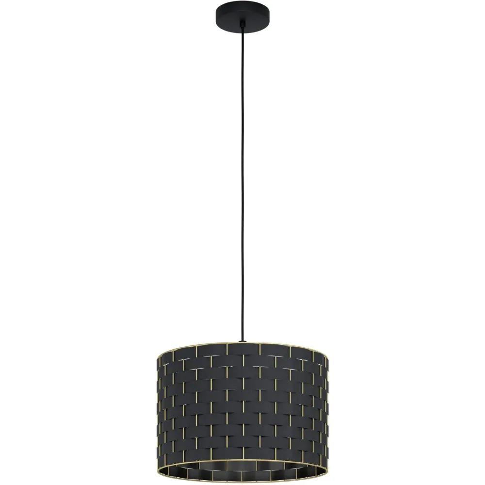 Eglo Pendellampe Marasales Schwarz Stahl 38 cm 110 cm - Pendellampe