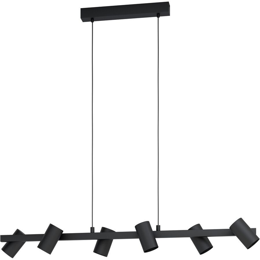 Eglo Pendellampe Gatuela 1 Schwarz Stahl 19 cm 110 cm - Pendellampe