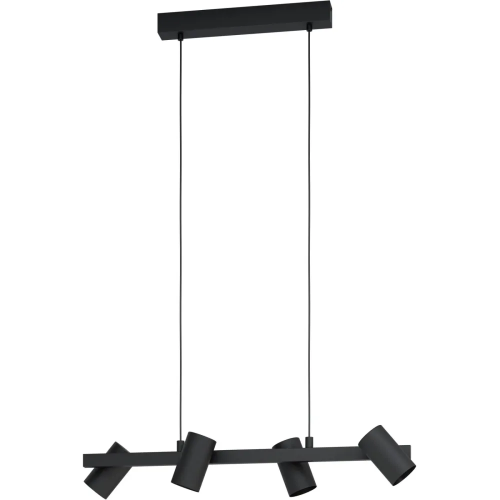 Eglo Pendellampe Gatuela 1 Schwarz Stahl 19 cm 110 cm - Pendellampe