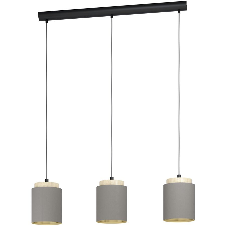 Eglo Pendellampe Albariza Braun/Schwarz Stahl/Holz 16 cm 110 cm - Material: Holz/Stahl - Pendellampe