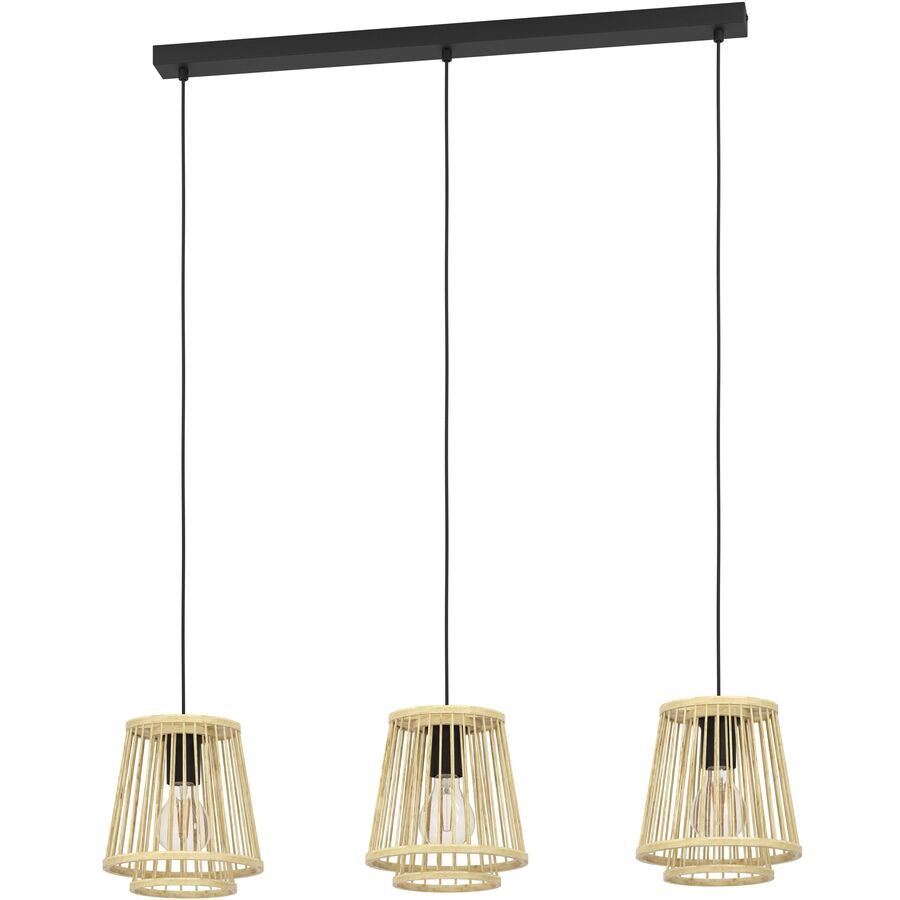 Eglo Pendellampe Hykeham Schwarz Stahl 21 cm 110 cm - Pendellampe