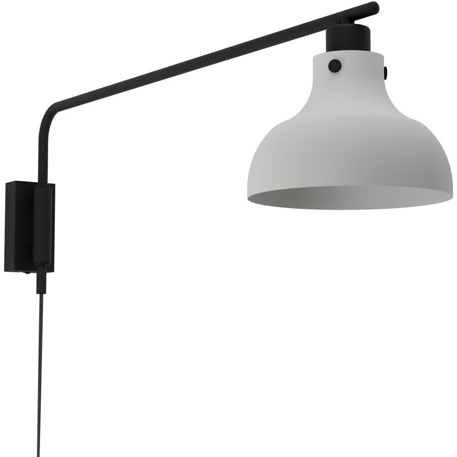 Eglo Wandlampe Matlock Grau/Schwarz Stahl 0 cm 25 cm - Wandlampe