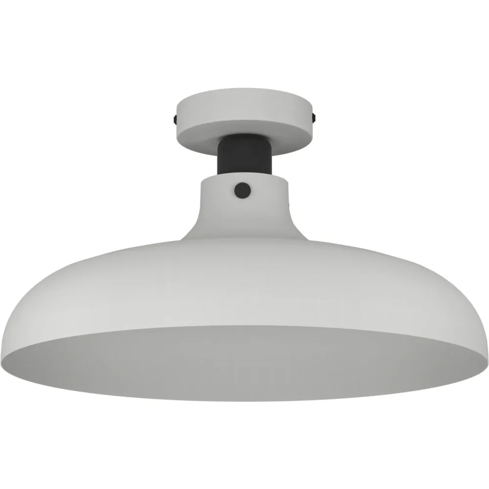 Eglo Deckenlampe Matlock Grau/Schwarz Stahl 38 cm 21 cm - Deckenlampe
