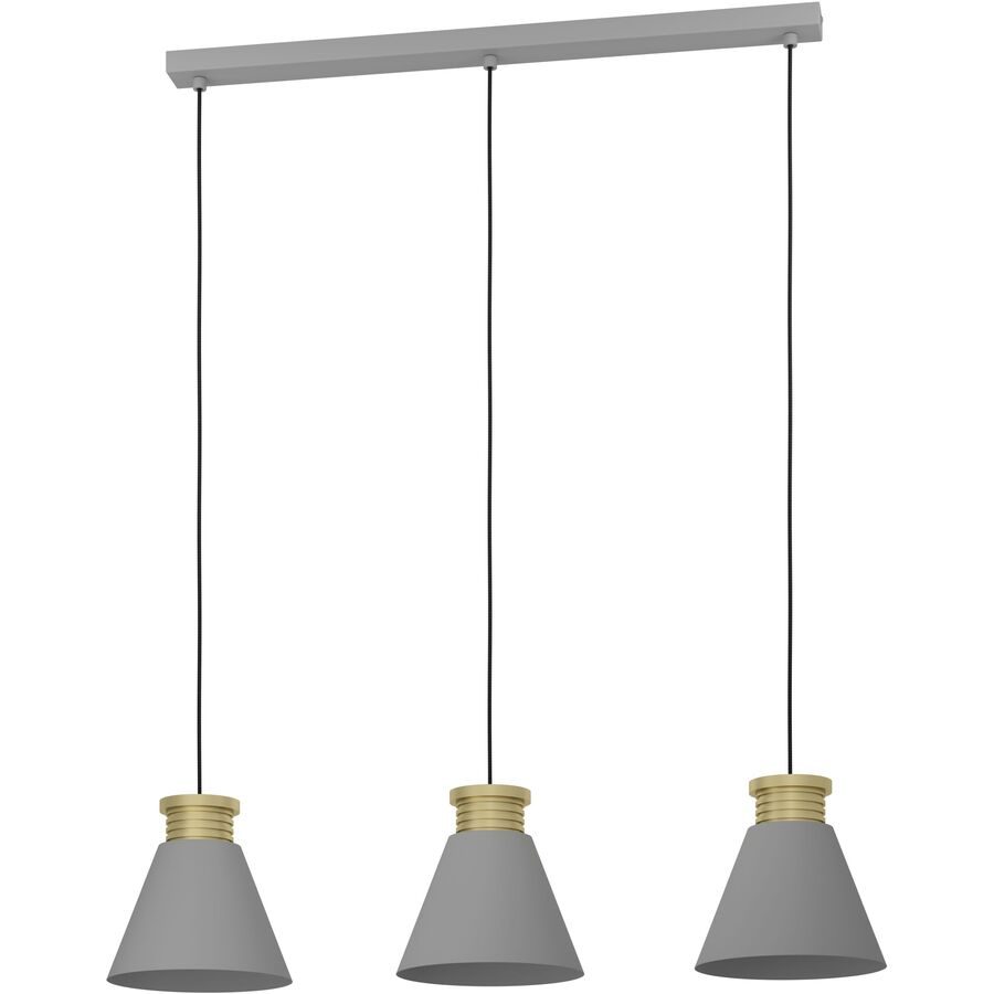 Eglo Pendellampe Twicken Gold/Grau Stahl 22 cm 110 cm - Pendellampe
