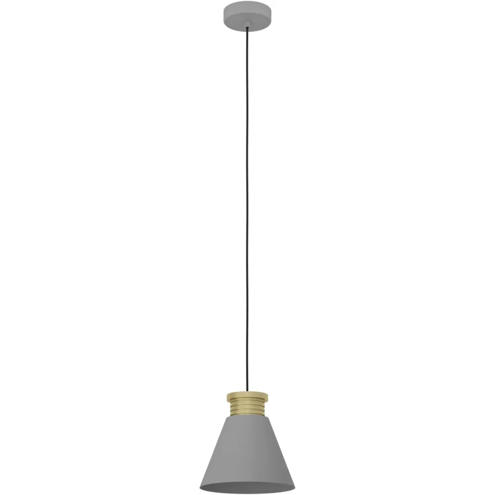 Eglo Pendellampe Twicken Gold/Grau Stahl 22 cm 110 cm - Pendellampe