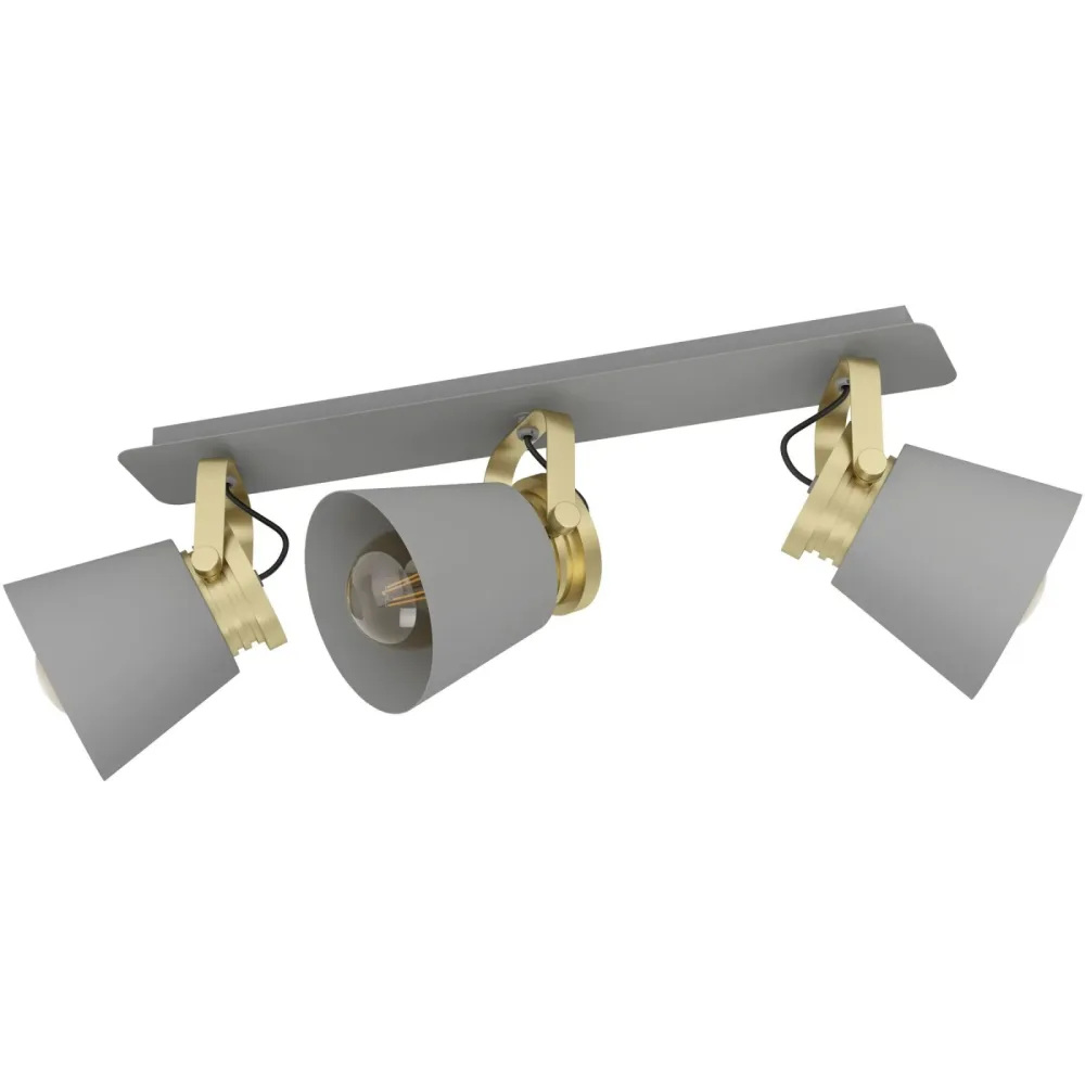 Eglo Spot Twicken Gold/Grau Stahl 20.5 cm 17.5 cm - Spot
