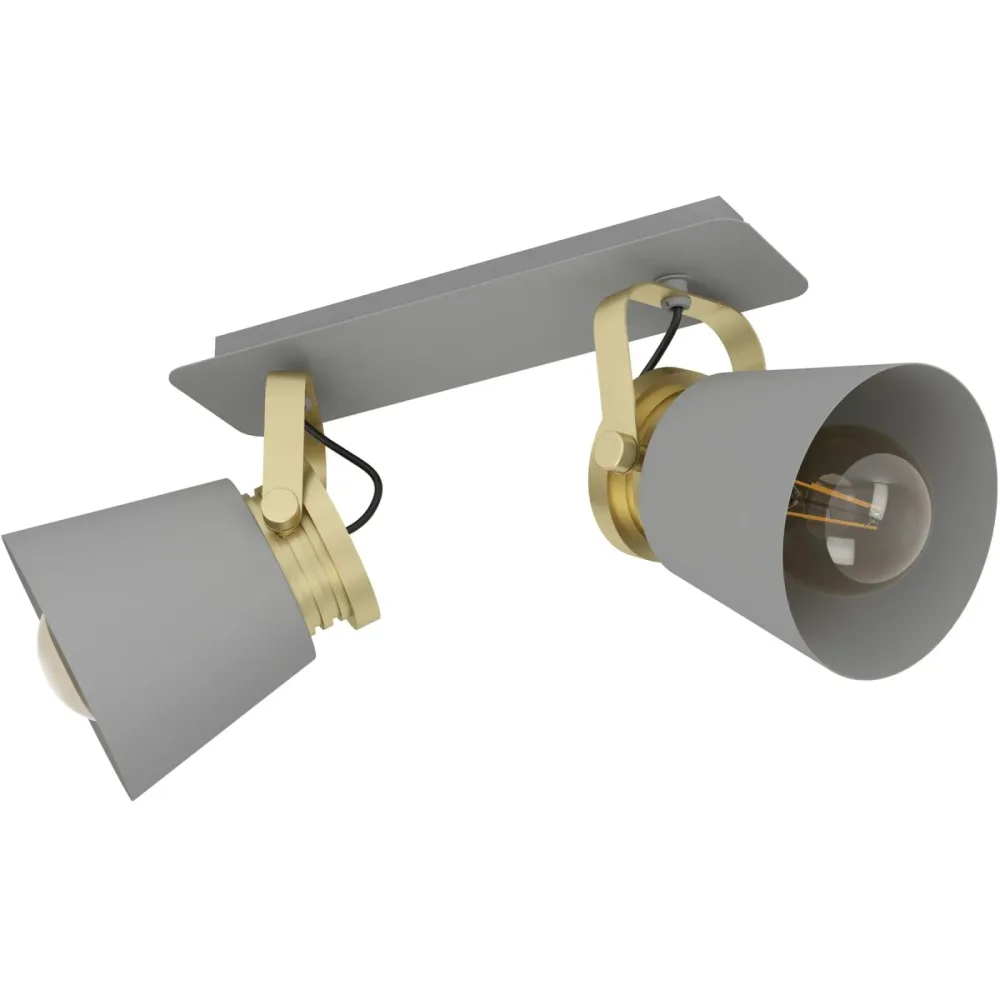 Eglo Spot Twicken Gold/Grau Stahl 20.5 cm 17.5 cm - Spot