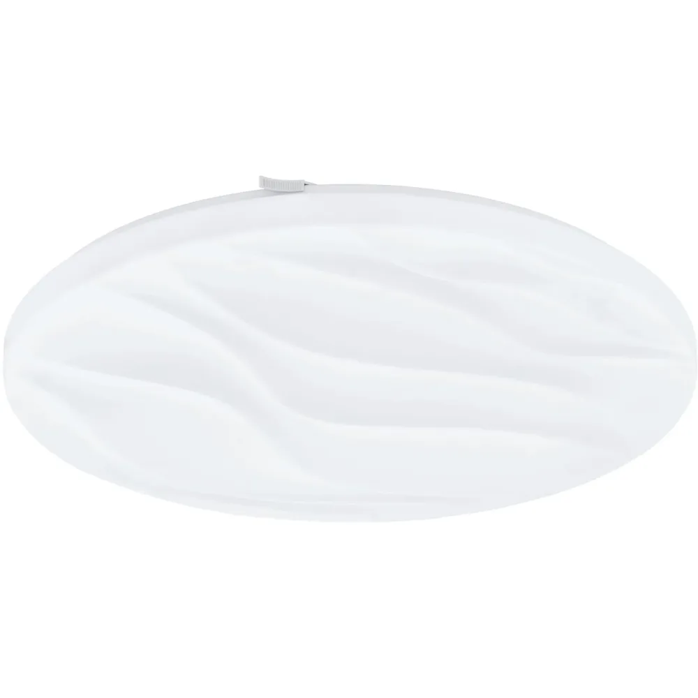 Eglo Deckenlampe Benariba Weiss Stahl 44 cm 7 cm - LED - Lichtfarbe: Warmweiss - Deckenlampe- LED Energiesparlampe
