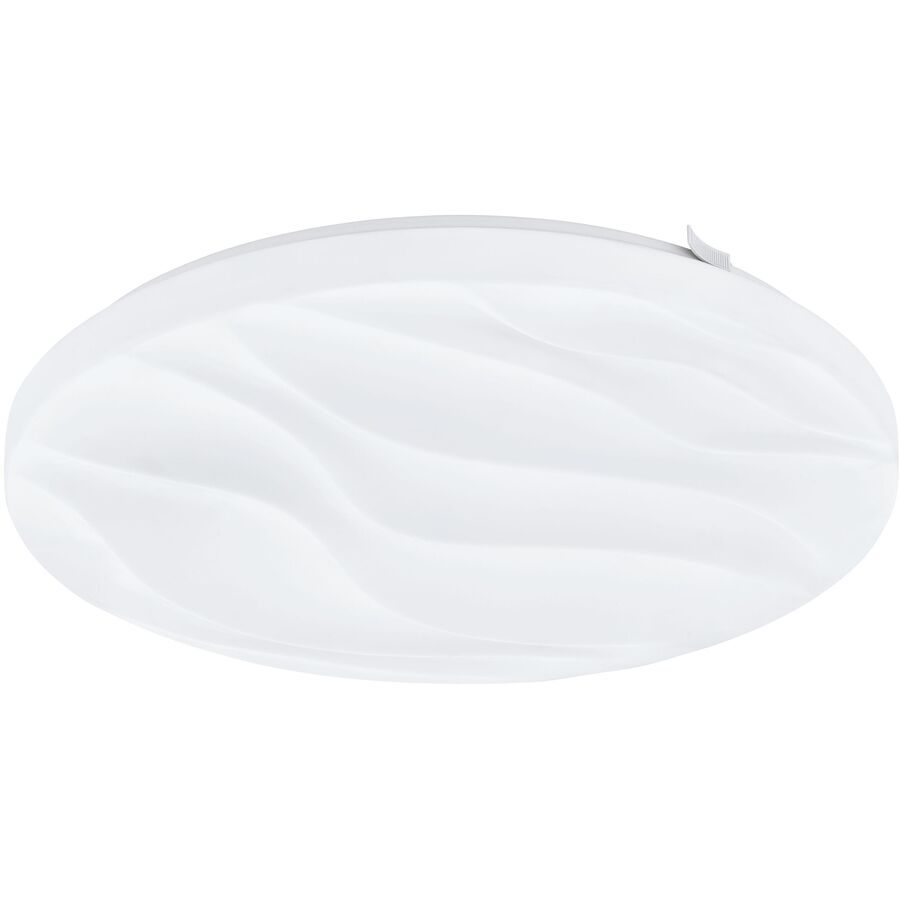 Eglo Deckenlampe Benariba Weiss Stahl 33 cm 6.5 cm - LED - Lichtfarbe: Warmweiss - Deckenlampe- LED Energiesparlampe