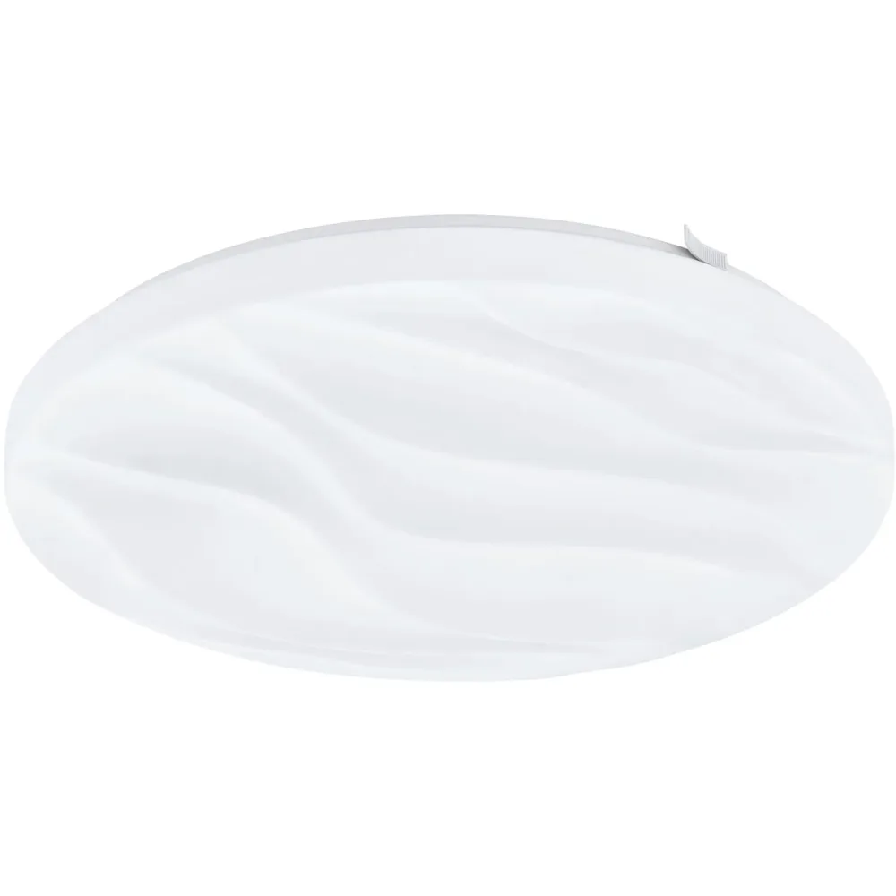 Eglo Deckenlampe Benariba Weiss Stahl 33 cm 6.5 cm - LED - Lichtfarbe: Warmweiss - Deckenlampe- LED Energiesparlampe