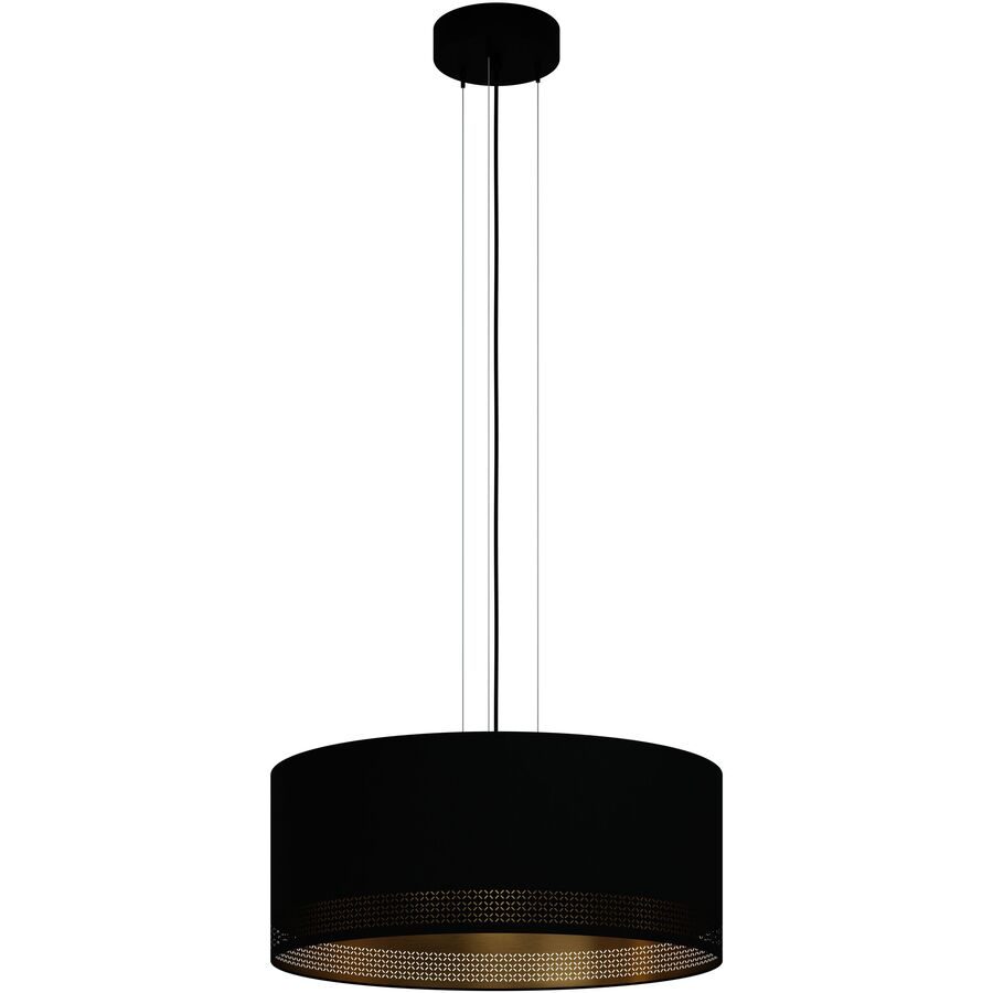 Eglo Pendellampe Esteperra Schwarz Stahl 53 cm 110 cm - Pendellampe