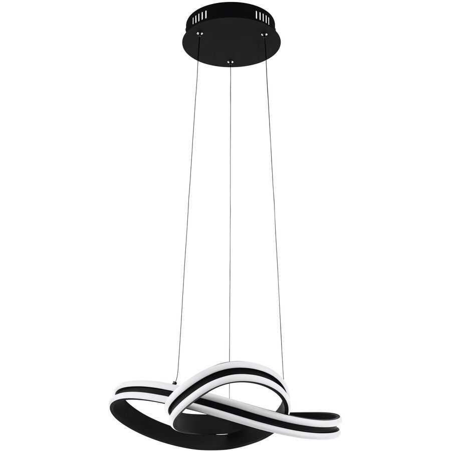 Eglo Pendellampe Corredera Schwarz Stahl 50 cm 120 cm - LED - Lichtfarbe: Warmweiss - Pendellampe- LED Energiesparlampe