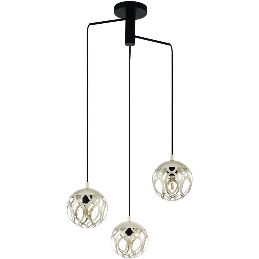 Eglo Pendellampe Mirtazza Schwarz Stahl 59 cm 110 cm - Pendellampe