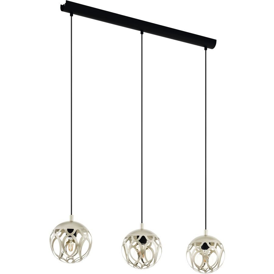 Eglo Pendellampe Mirtazza Schwarz Stahl 18 cm 110 cm - Pendellampe