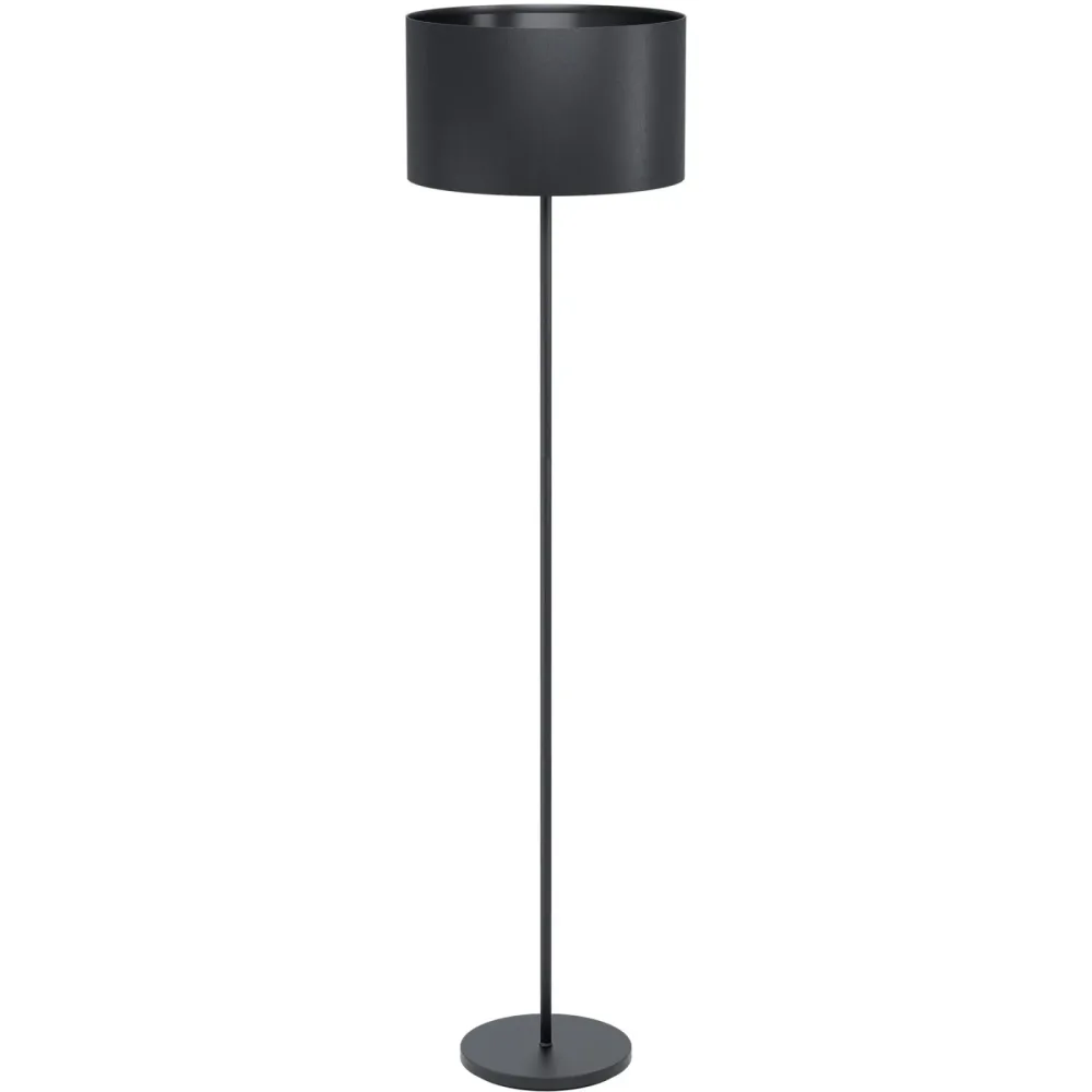 Eglo Stehlampe Maserlo 1 Schwarz Stahl 38 cm 151.5 cm - Stehlampe