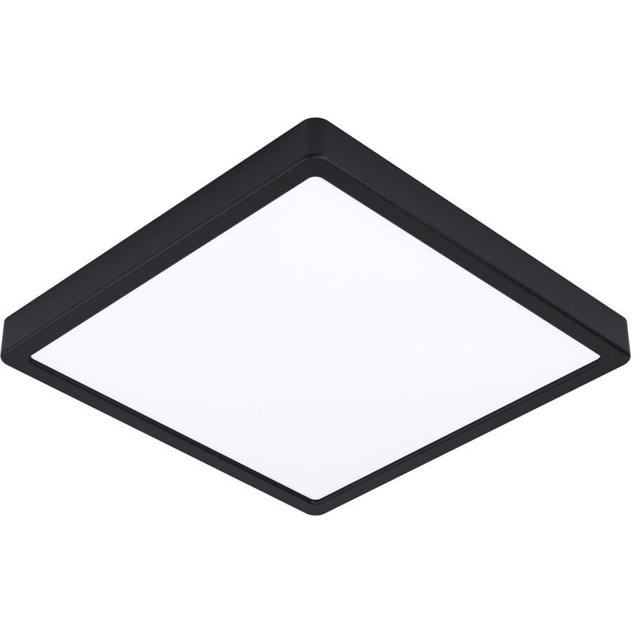 Eglo Deckenlampe Fueva-Z Schwarz Aluminium 28.5 cm 2.8 cm - LED - Lichtfarbe: Extra warmweiss - Kaltes Tagesweiss - Deckenlampe- LED Energiesparlampe