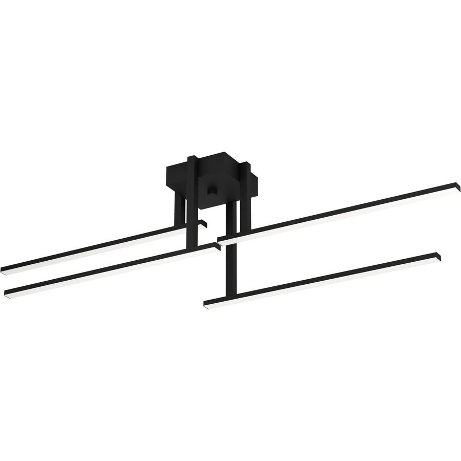Eglo Deckenlampe Ipolitto Schwarz Aluminium/Stahl 16.5 cm 24.5 cm - LED - Lichtfarbe: Warmweiss - Deckenlampe- LED Energiesparlampe