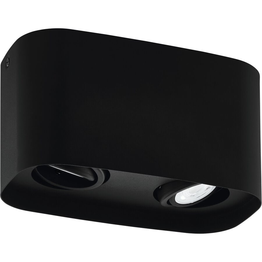 Eglo Deckenlampe Caminales-Z Schwarz Stahl 12.5 cm 12 cm - LED - Deckenlampe- LED Energiesparlampe