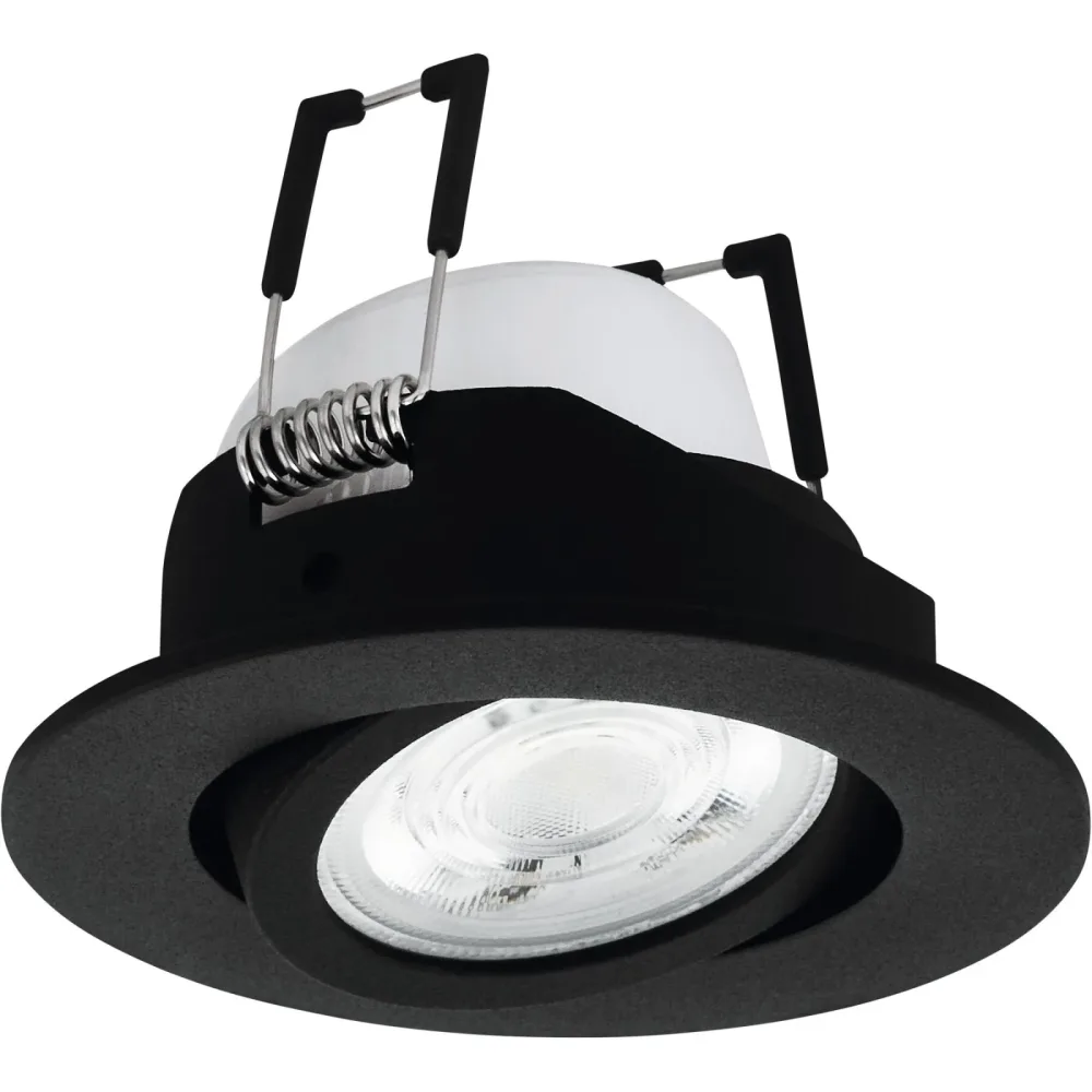 Eglo Spot Saliceto-Z Schwarz Aluminium 8.8 cm 4.6 cm - LED - Lichtfarbe: Extra warmweiss - Kaltes Tagesweiss - Spot- LED Energiesparlampe