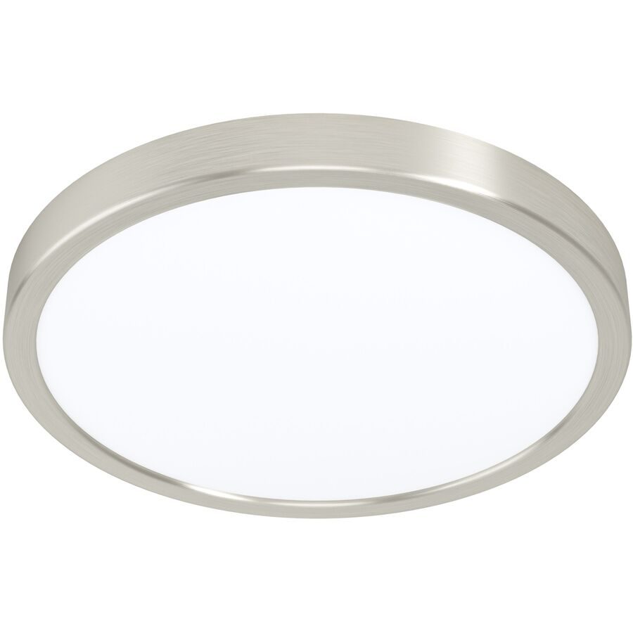 Eglo Deckenlampe Fueva-Z Grau Aluminium 28.5 cm 2.8 cm - Farbe: Nickel matt - LED - Lichtfarbe: Extra warmweiss - Kaltes Tagesweiss - Deckenlampe- LED