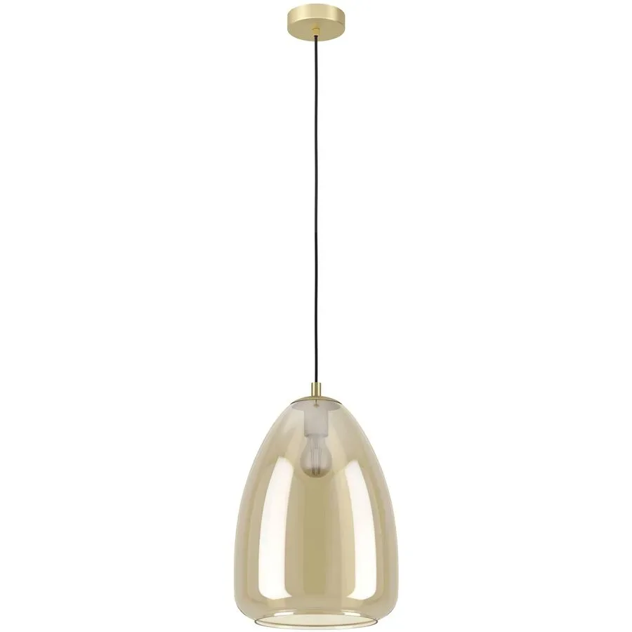 Eglo Pendellampe Alobrase Stahl 30 cm 110 cm - Farbe: messing - Pendellampe