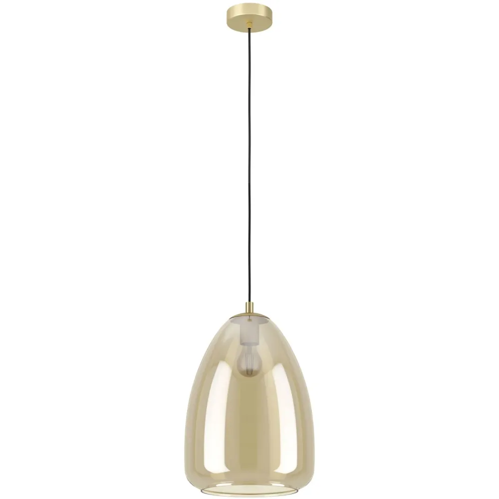 Eglo Pendellampe Alobrase Stahl 30 cm 110 cm - Farbe: messing - Pendellampe