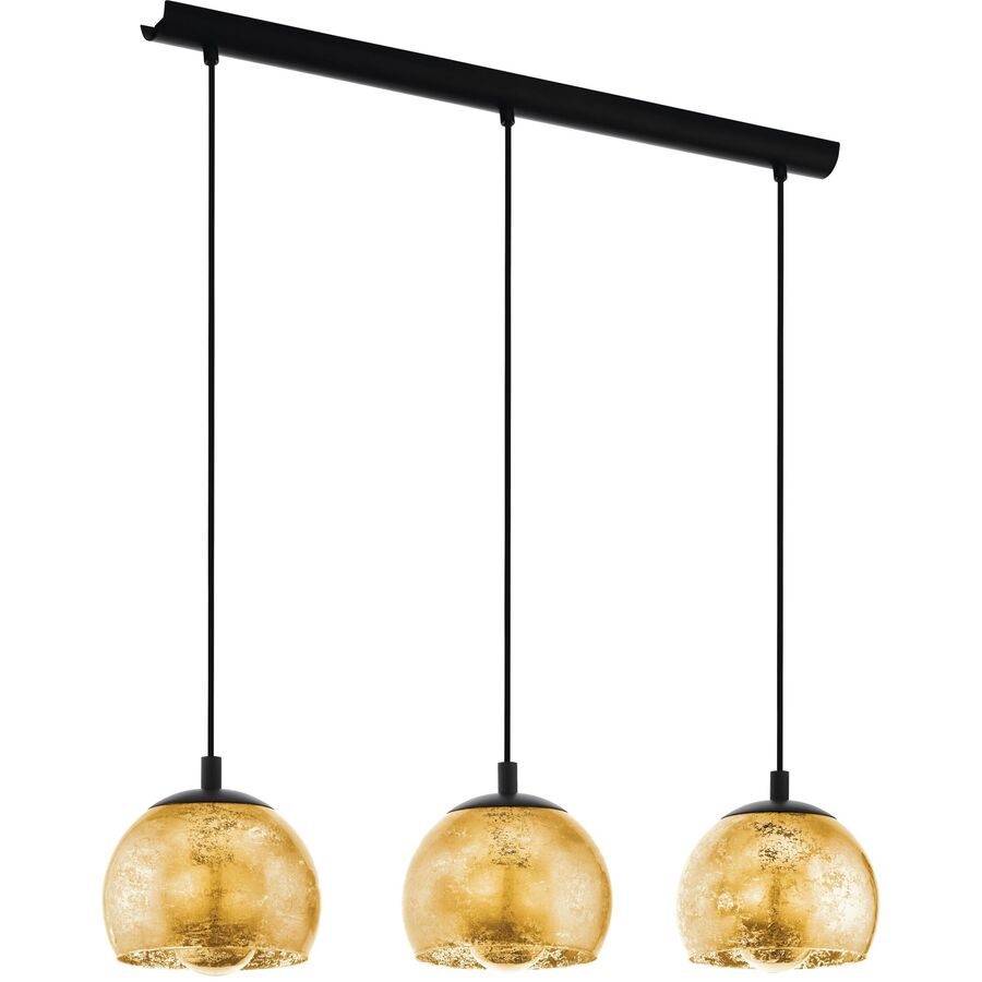 Eglo Pendellampe Albaraccin Schwarz Stahl 19 cm 110 cm - Pendellampe