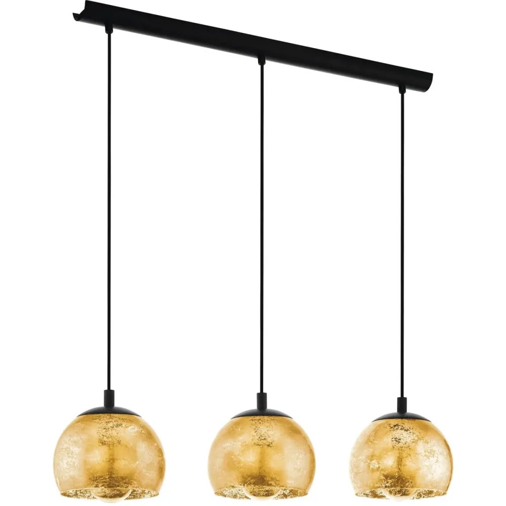Eglo Pendellampe Albaraccin Schwarz Stahl 19 cm 110 cm - Pendellampe